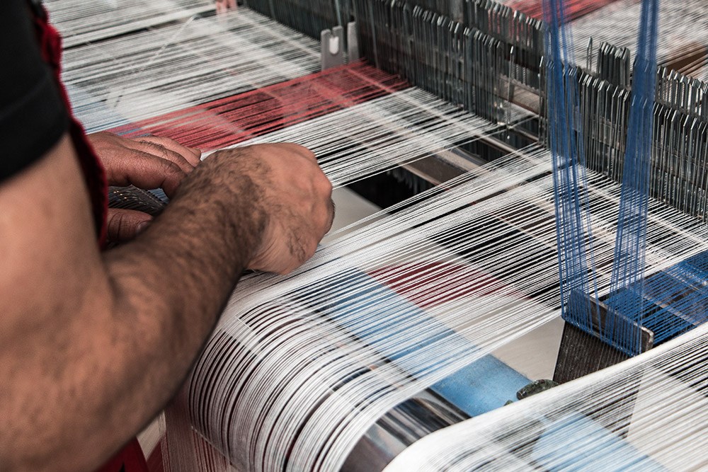 Weberei für TACO Industrieputztücher