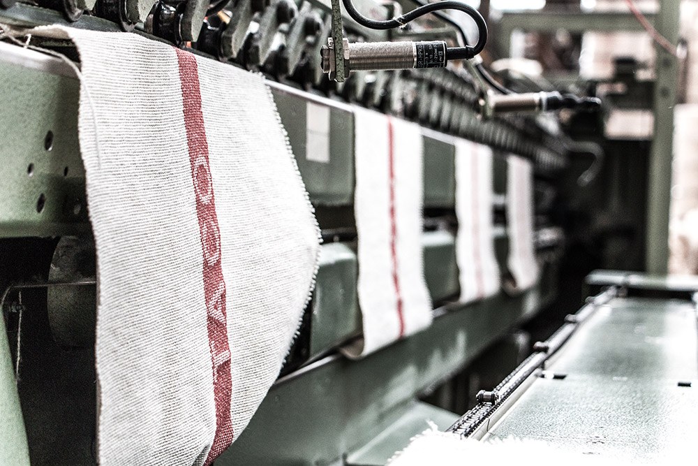 Weberei für TACO Industrieputztücher