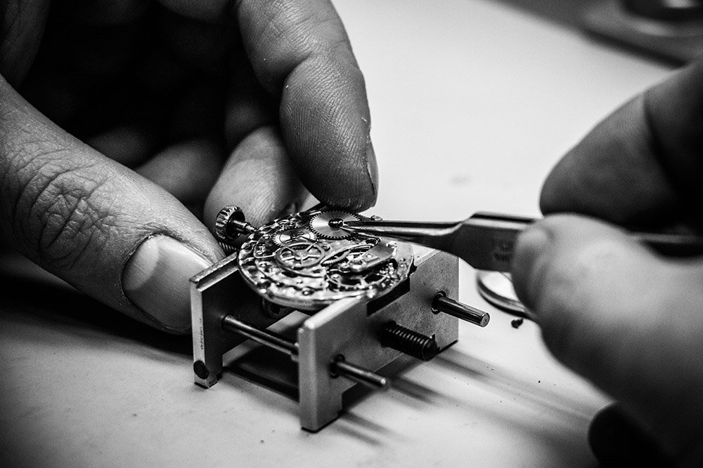 Details eines Uhrwerks | Juwelier Winkels